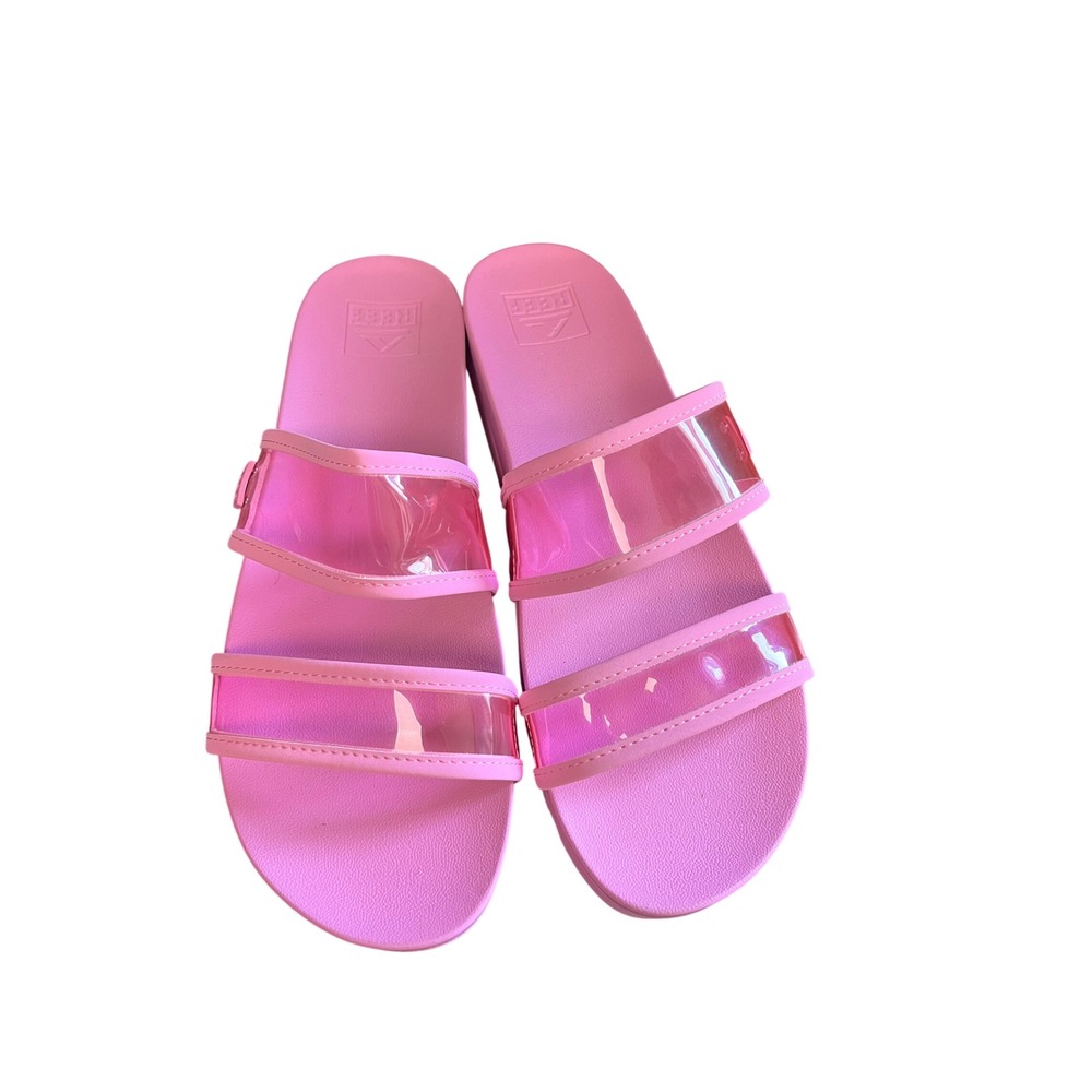 Reef Water Vista Higher Pink Platform Slide Sandals Womens Size 11